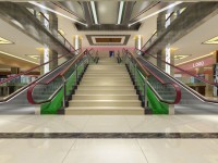 一至二层扶梯通道空间