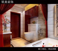 鸿运润园房子装修案例 中式风格-(7)