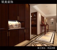 鸿运润园房子装修案例 中式风格-(2)